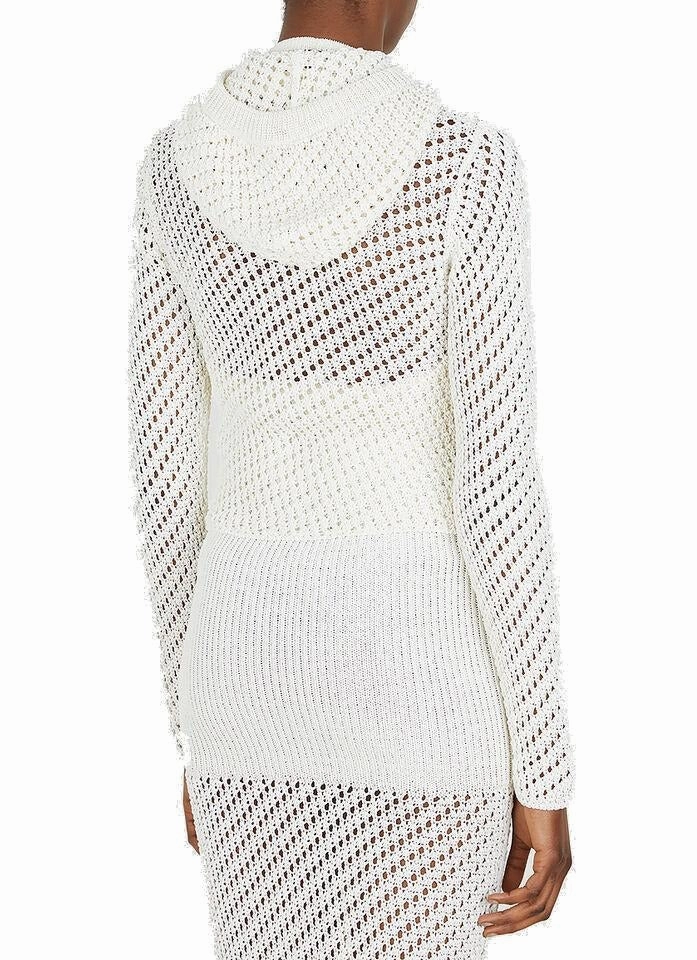 1017 ALYX 9SM Crochet Knit Drawstring Hooded Cardigan