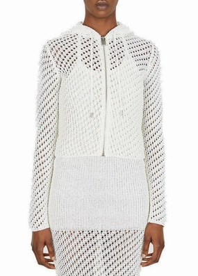 1017 ALYX 9SM Crochet Knit Drawstring Hooded Cardigan