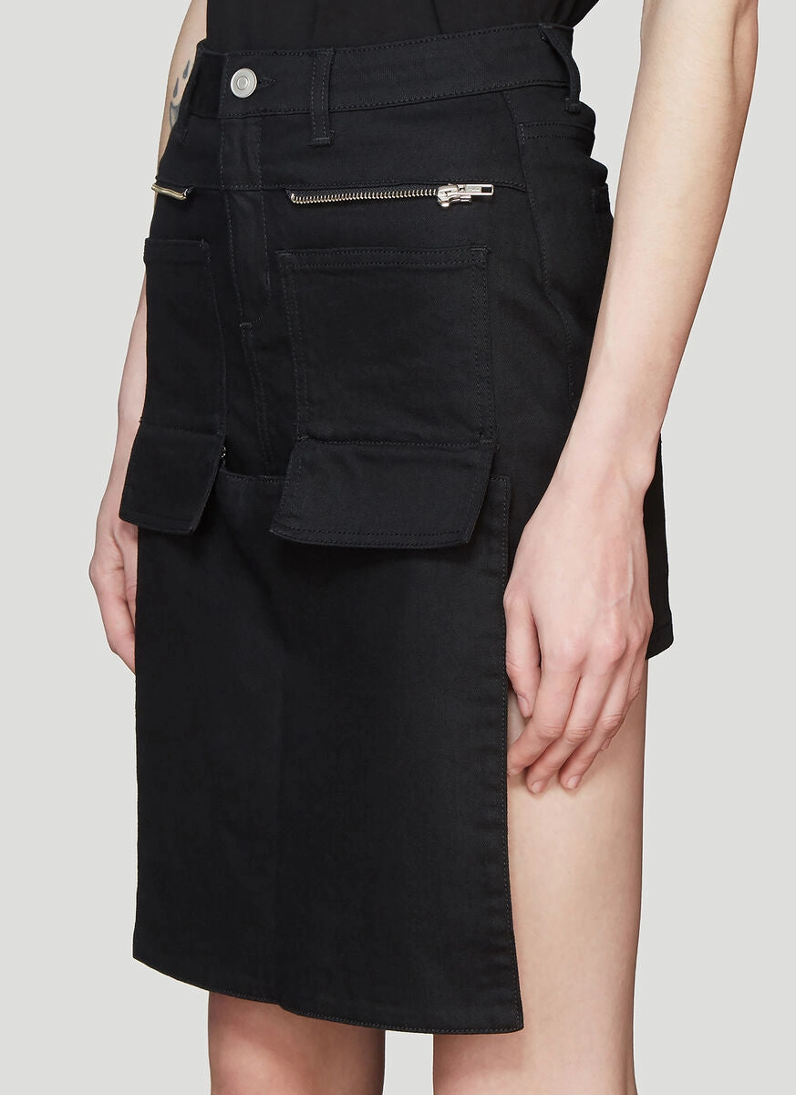 1017 ALYX 9SM Flap Detail Denim Mini Skirt