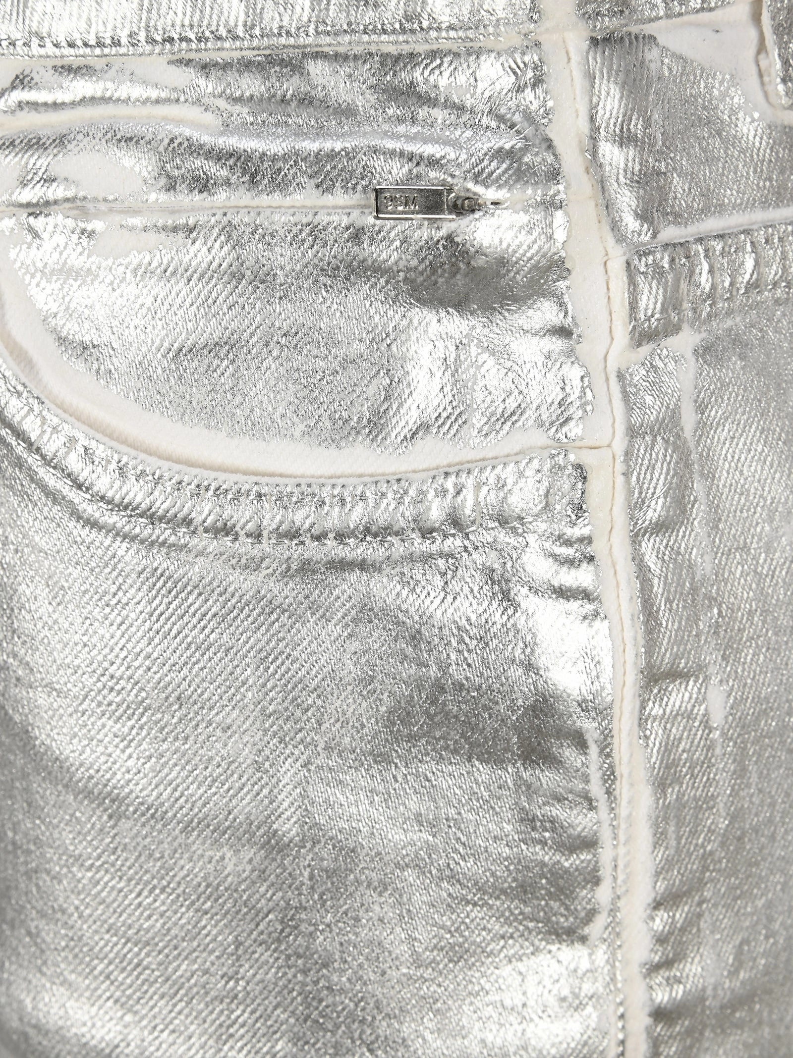 1017 ALYX 9SM Metallic Effect Denim Mini Skirt