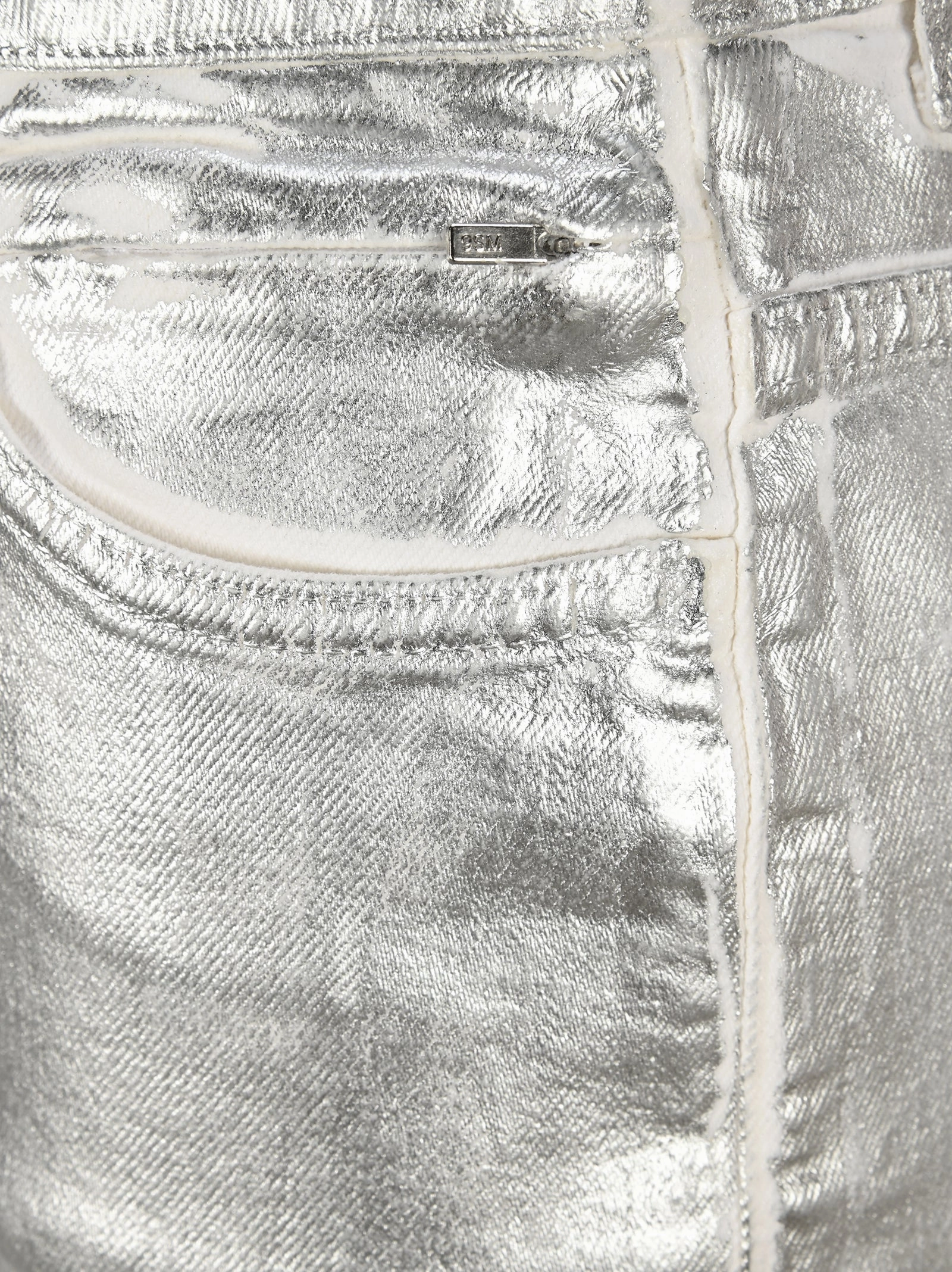 1017 ALYX 9SM Metallic Effect Denim Mini Skirt