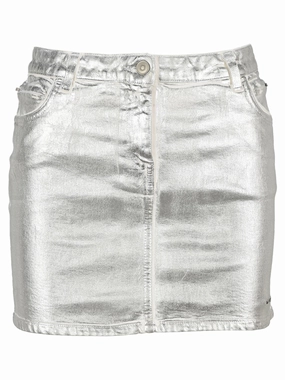 1017 ALYX 9SM Metallic Effect Denim Mini Skirt