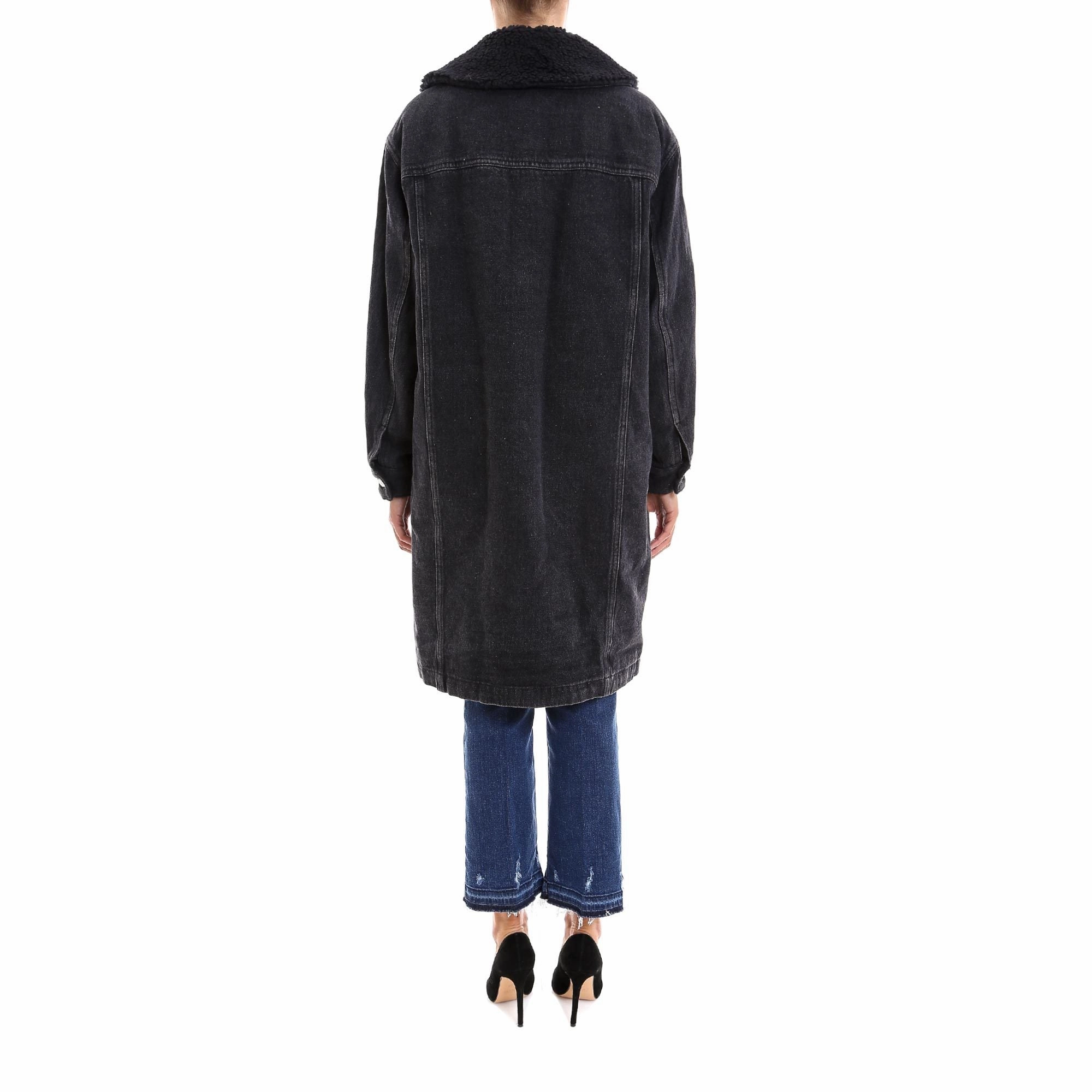 3.1 Phillip Lim Shearling Denim Coat