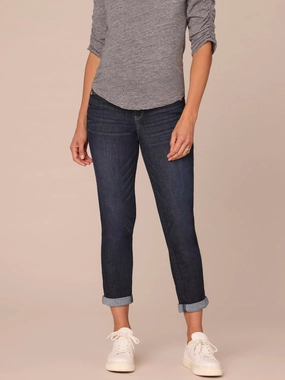 "Ab"solution Indigo Maternity Ankle Skimmer Baby Bump Jeans