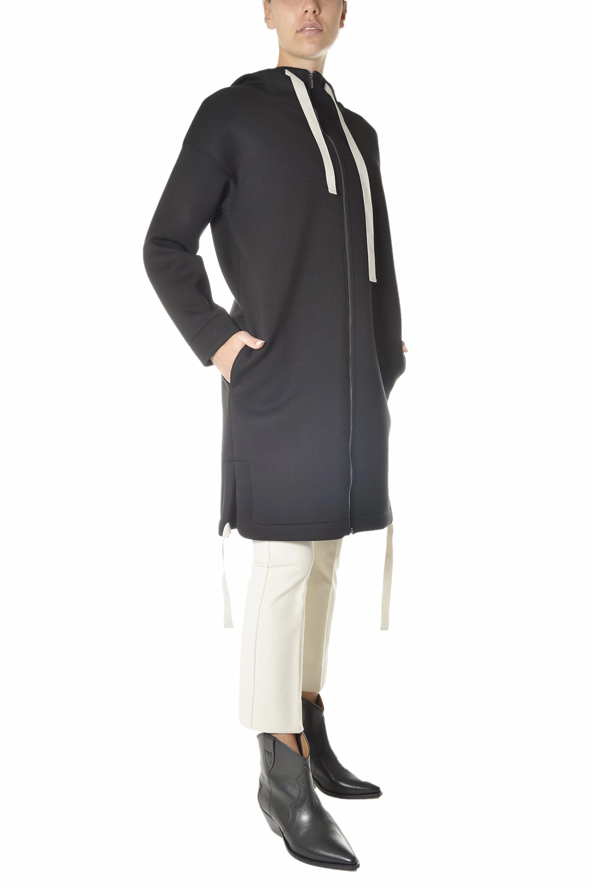 'S Max Mara Adesso Zipped Hooded Coat