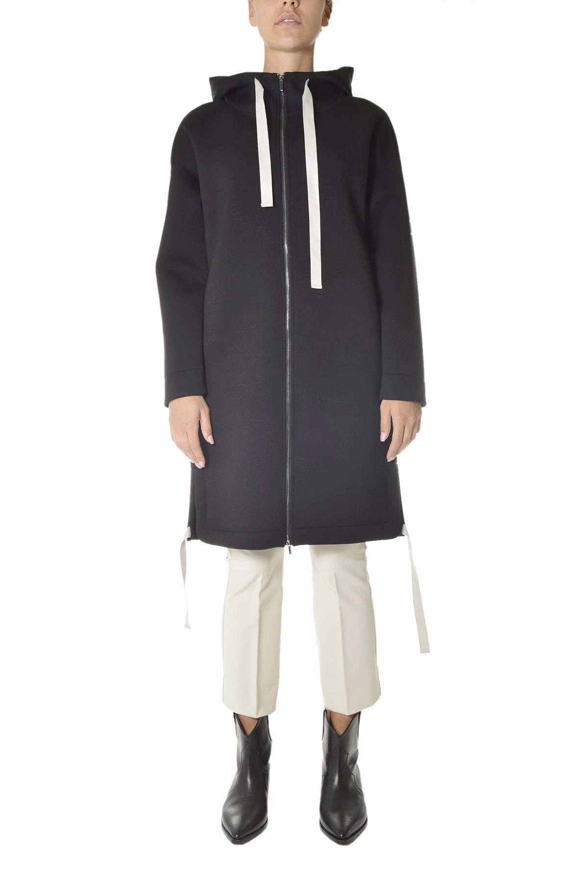 'S Max Mara Adesso Zipped Hooded Coat