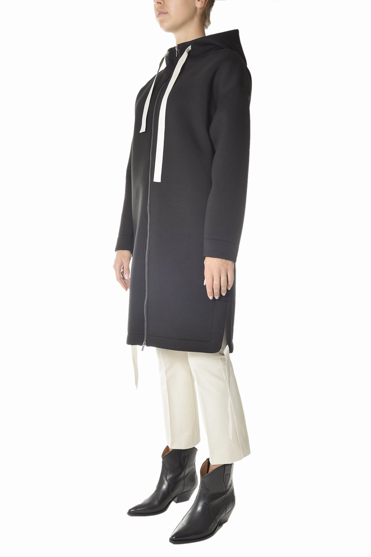 'S Max Mara Adesso Zipped Hooded Coat