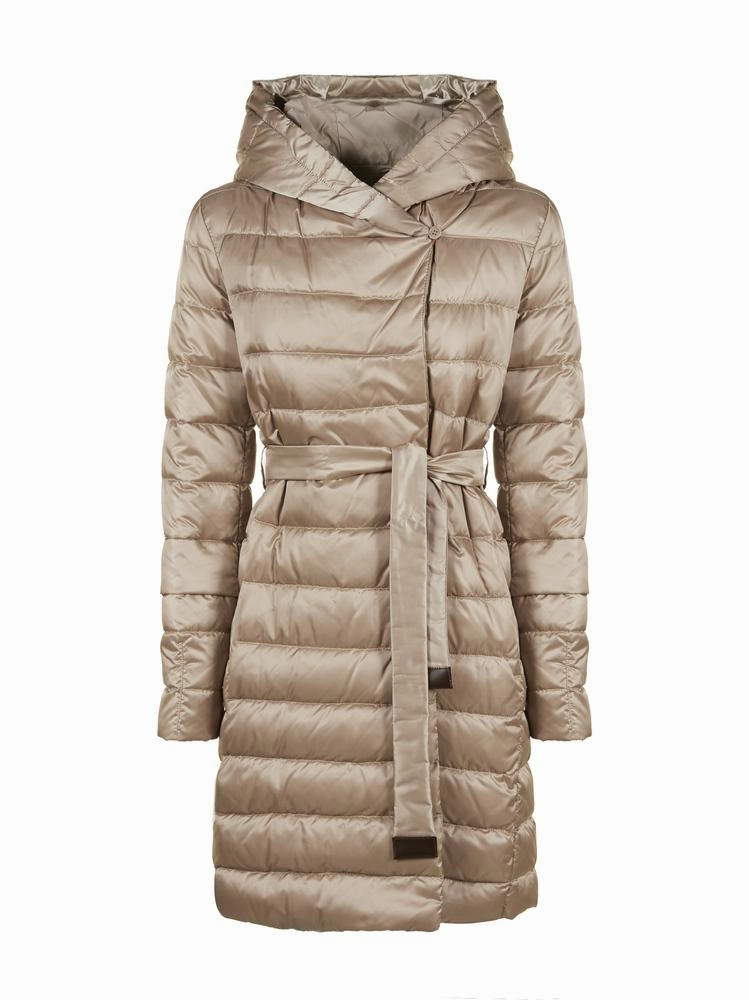 'S Max Mara Quilted Hooded Coat
