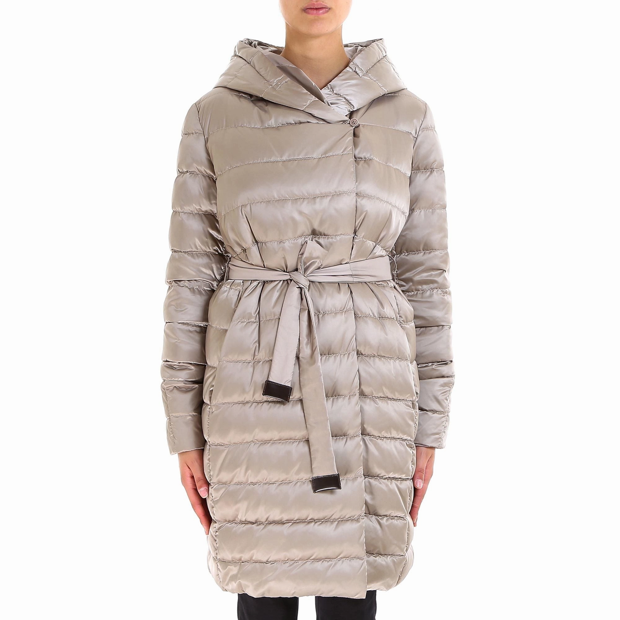 'S Max Mara Quilted Hooded Coat