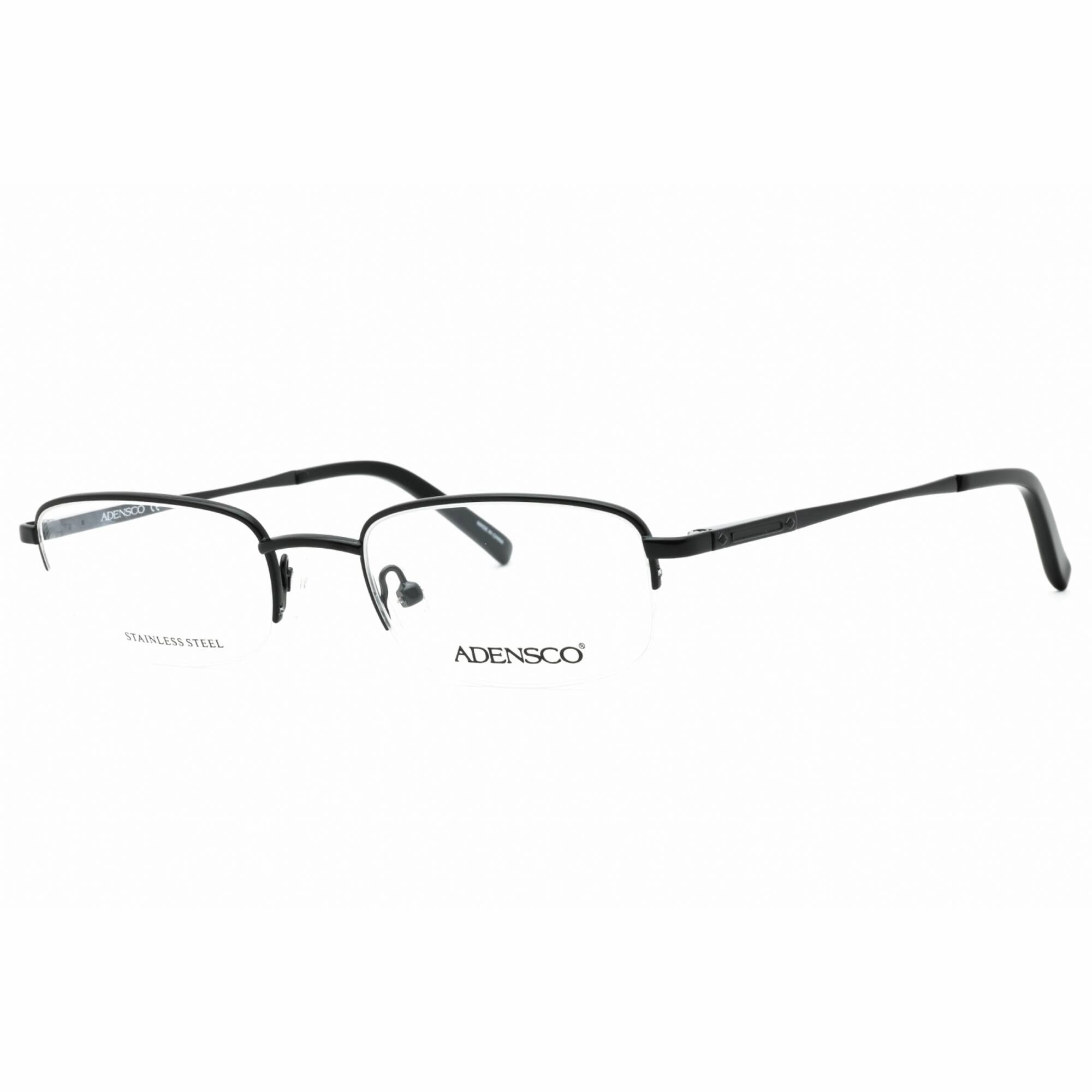 Adensco Men's Eyeglasses - Matte Black Half Rim Rectangular Frame | AD 141 003 00