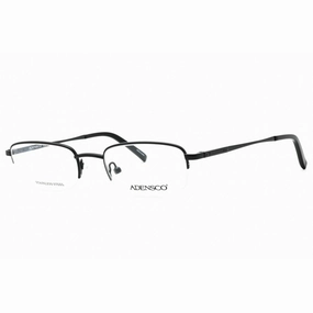 Adensco Men's Eyeglasses - Matte Black Half Rim Rectangular Frame | AD 141 003 00
