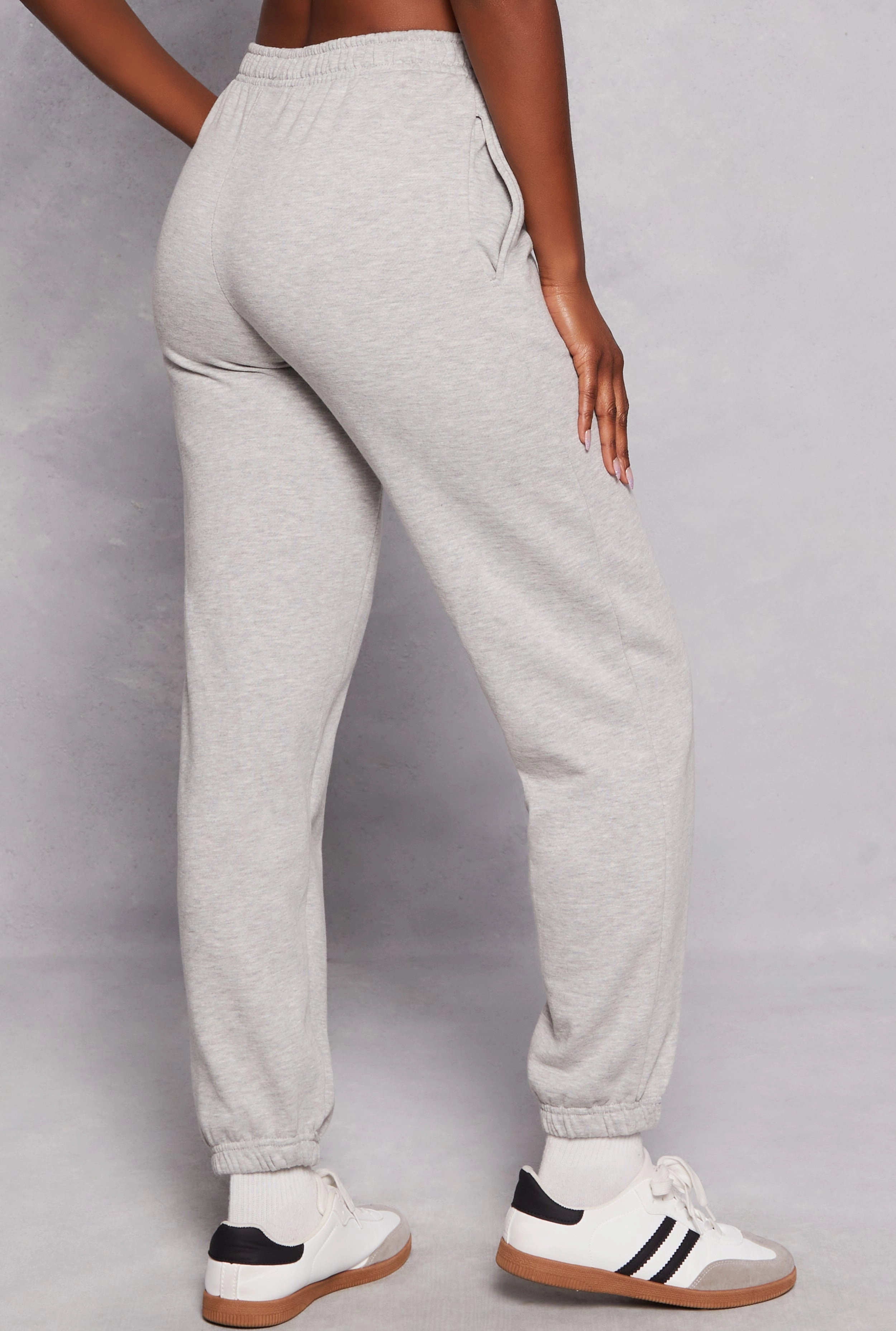 Almost Famous Fleece High Waisted Sweatpants