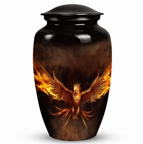 Angry Phoenix Bird Cremation Urn For Storing Cremated Ashes