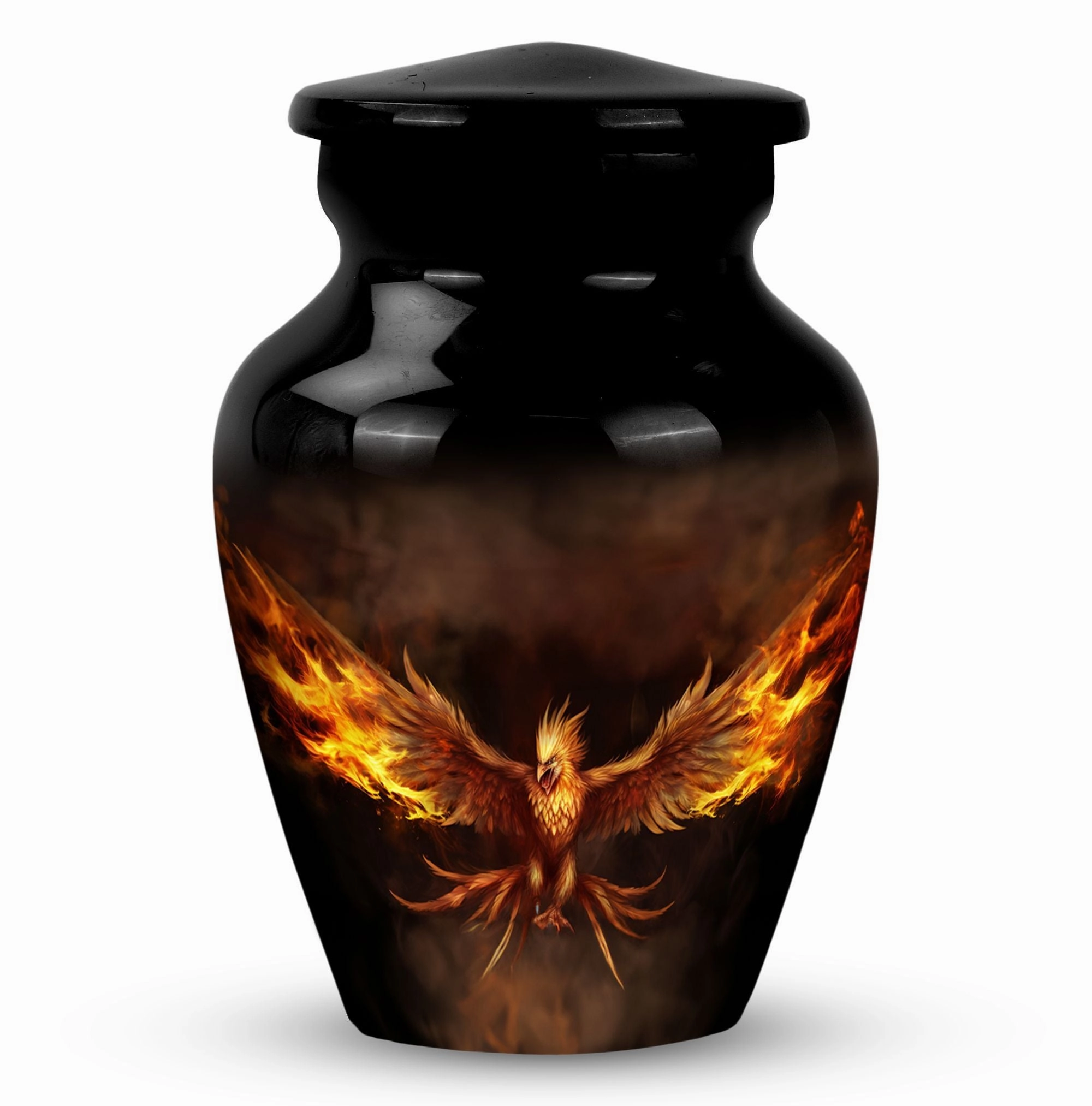 Angry Phoenix Bird Cremation Urn For Storing Cremated Ashes