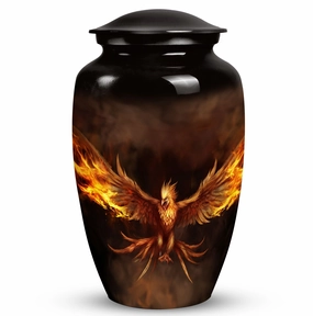 Angry Phoenix Bird Cremation Urn For Storing Cremated Ashes