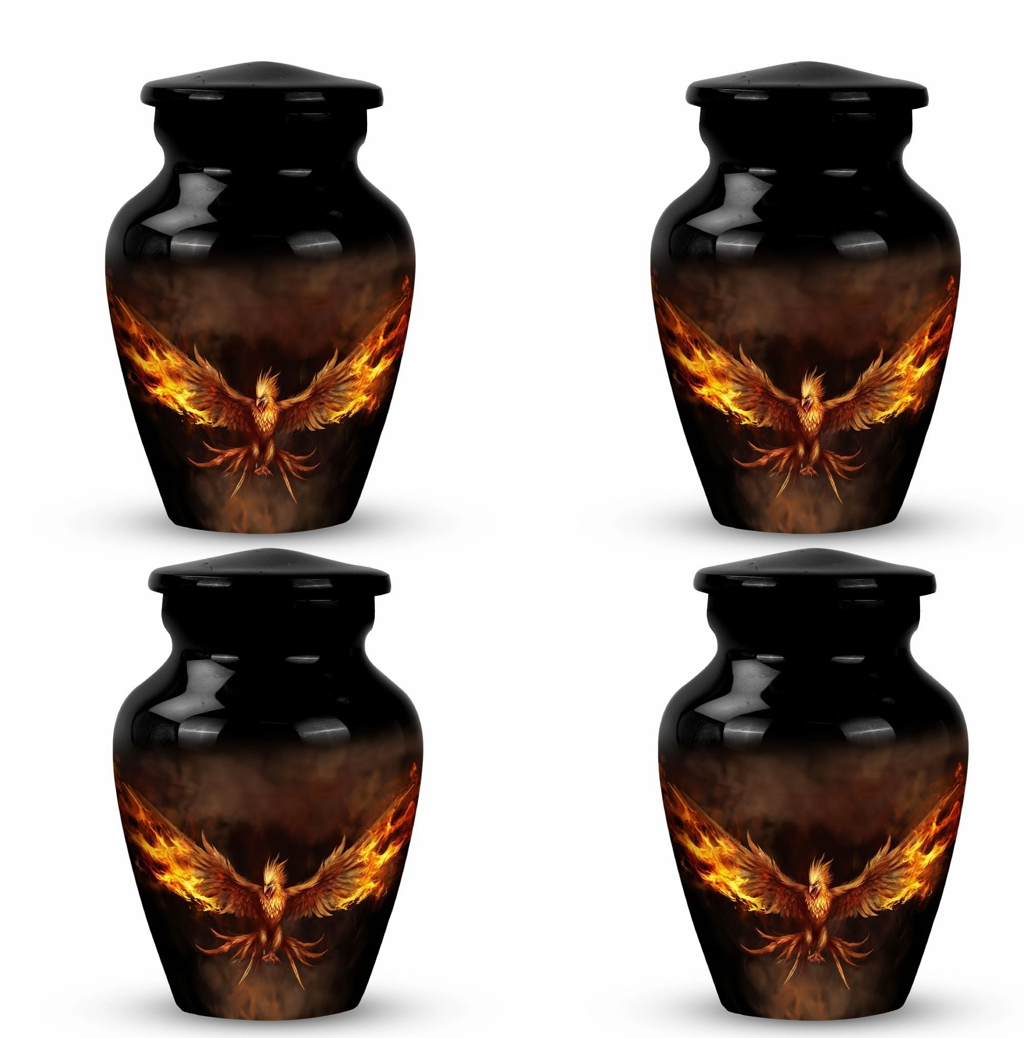 Angry Phoenix Bird Cremation Urn For Storing Cremated Ashes