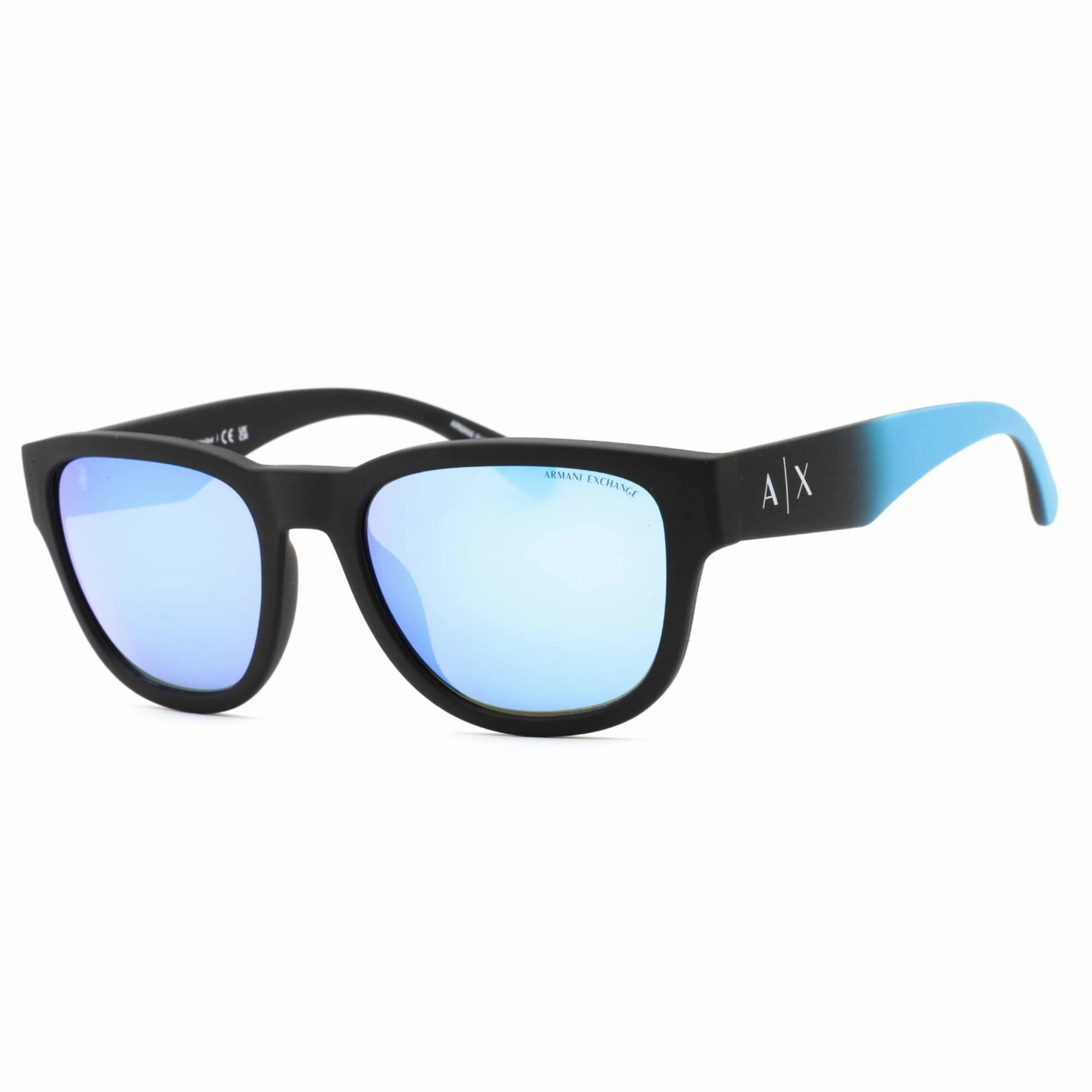 Armani Exchange Men's Sunglasses - Matte Black Square Plastic Frame | 0AX4115SU 832525