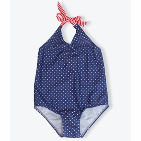 Arsène et les pipelettes Swimsuit Mini Dots Navy6