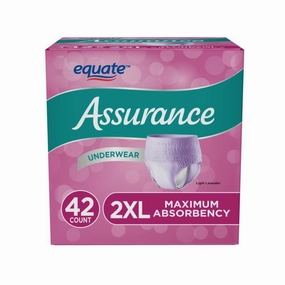 Assurance 10006814 Women's Maximum Incontinence Underwear, XXL 42 count
