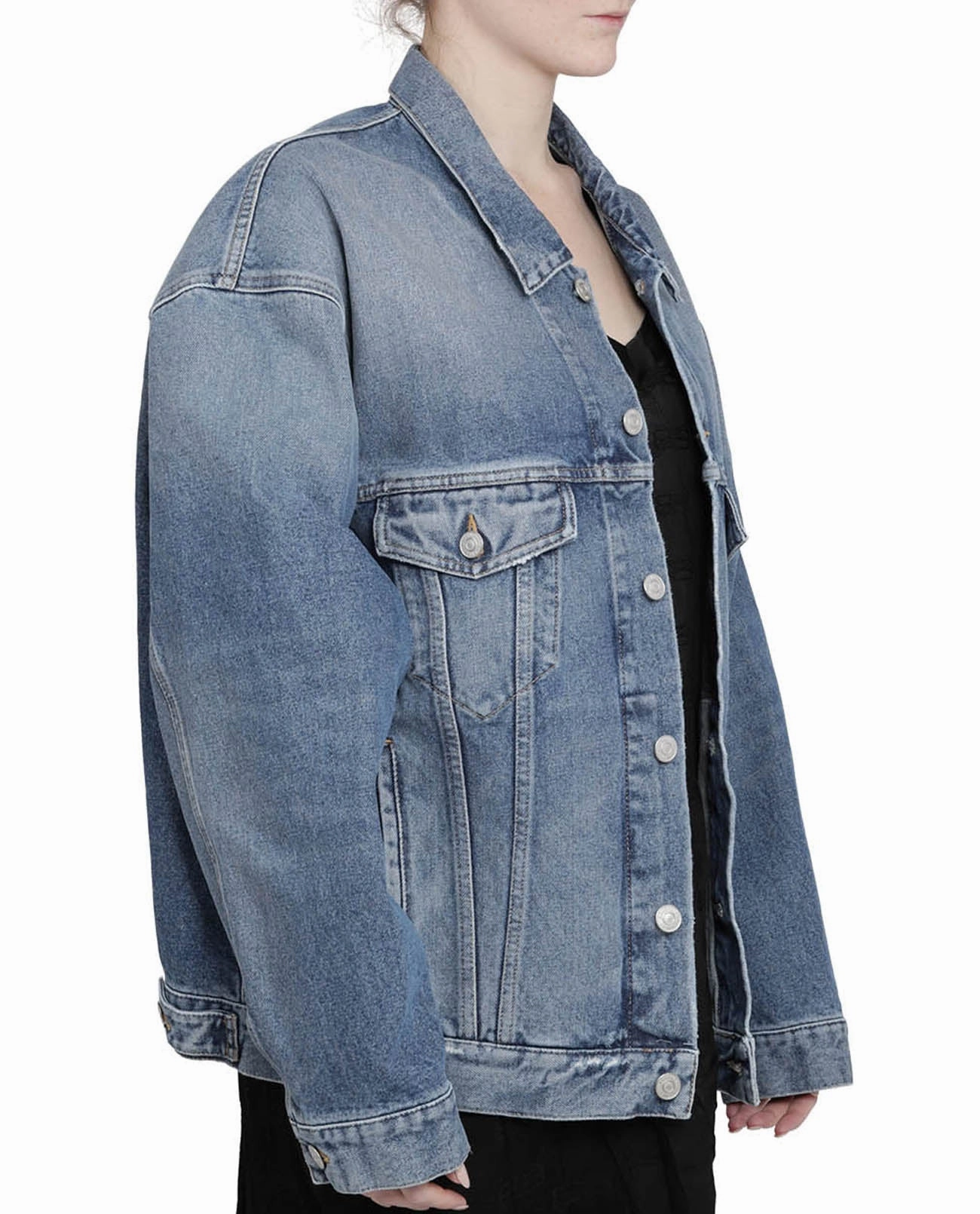 Balenciaga Strass Large Fit Denim Jacket