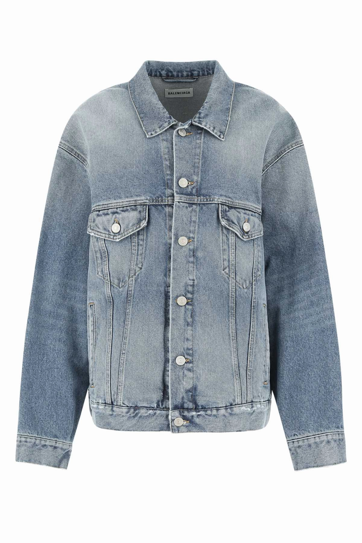 Balenciaga Strass Large Fit Denim Jacket