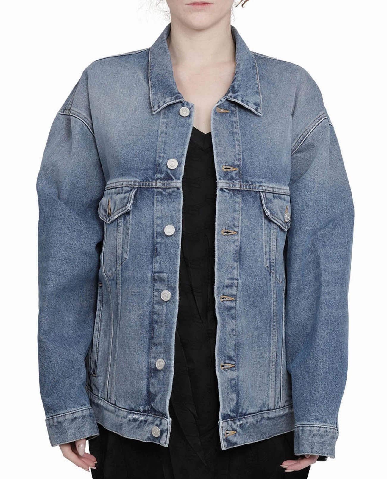 Balenciaga Strass Large Fit Denim Jacket