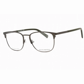 Banana Republic Men's Eyeglasses - Matte Grey Metal Frame Clear Lens | BR 107 0FRE 00