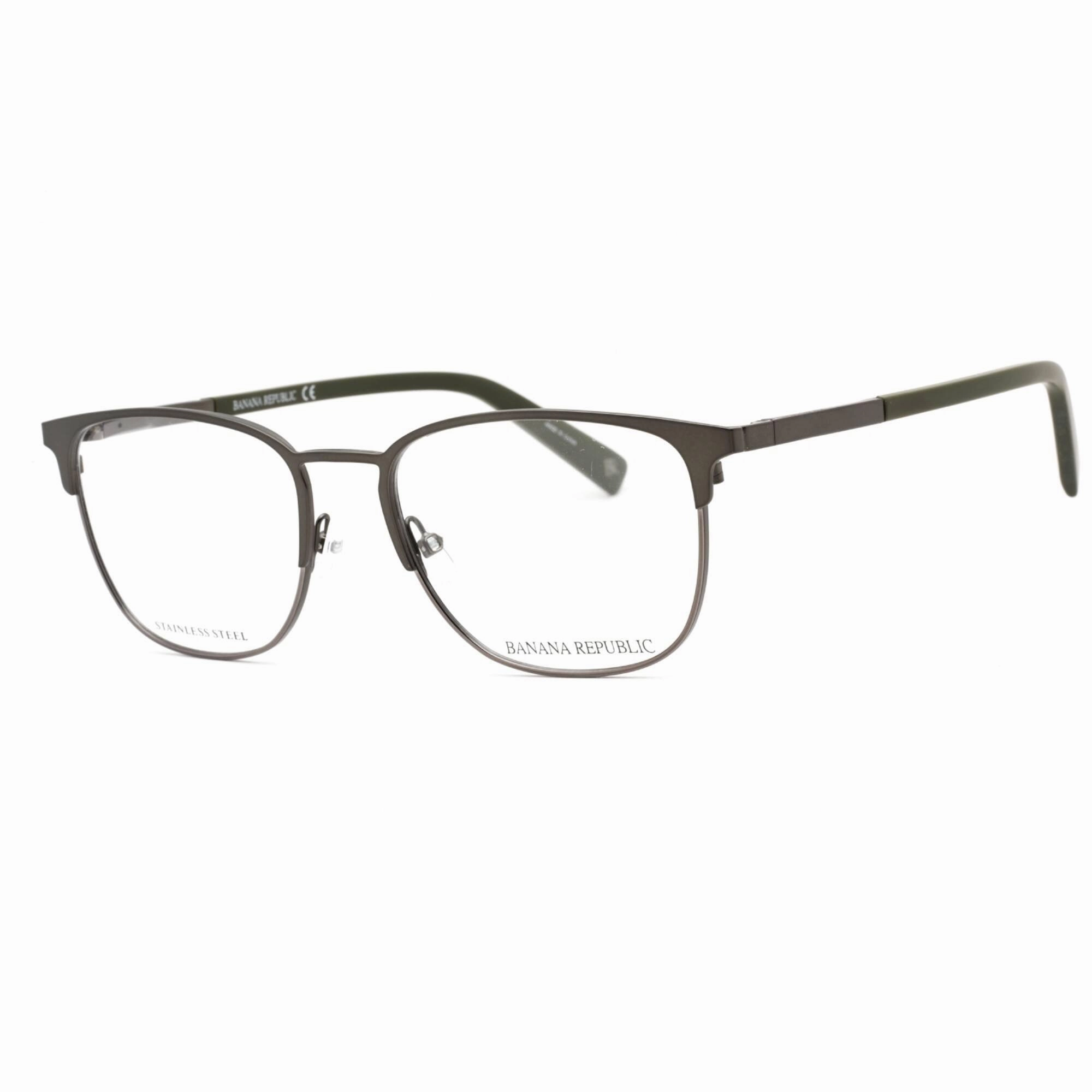 Banana Republic Men's Eyeglasses - Matte Grey Metal Frame Clear Lens | BR 107 0FRE 00