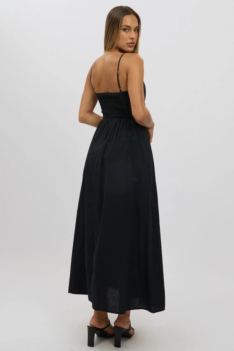 Black Maxi Dress V-Neck