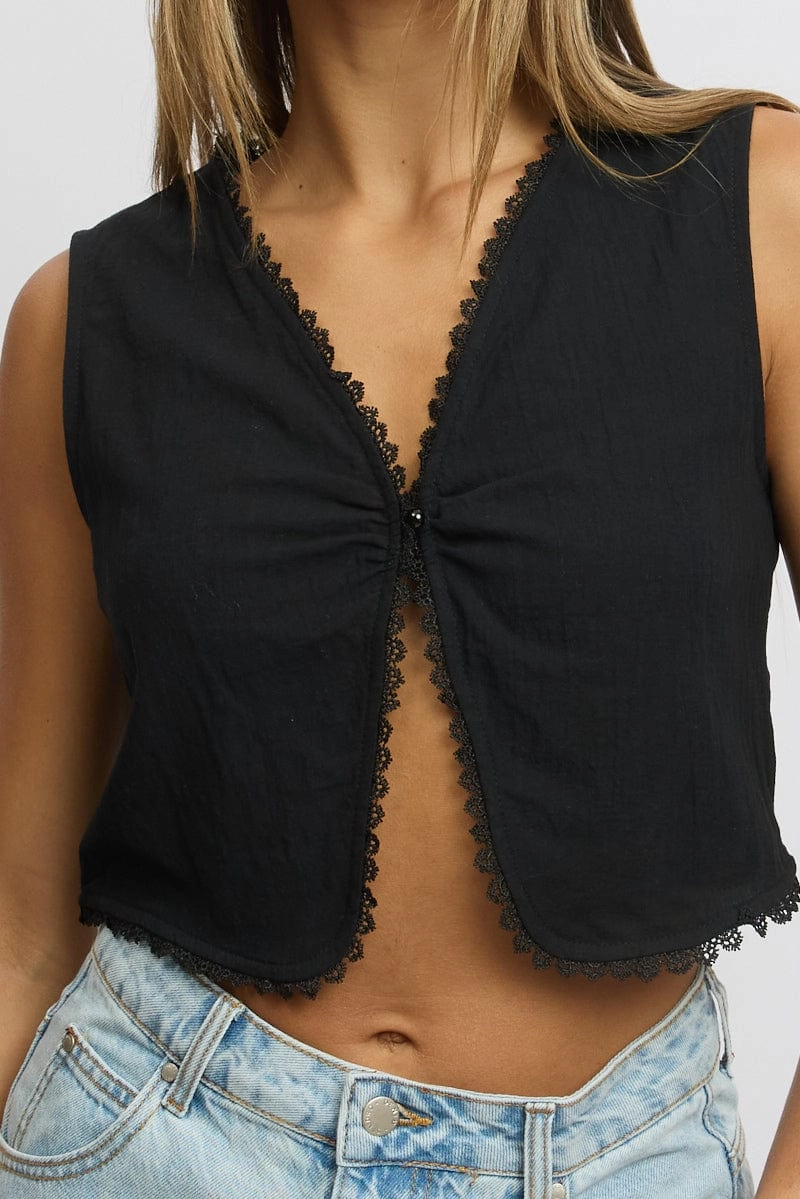 Black Sleeveless Top