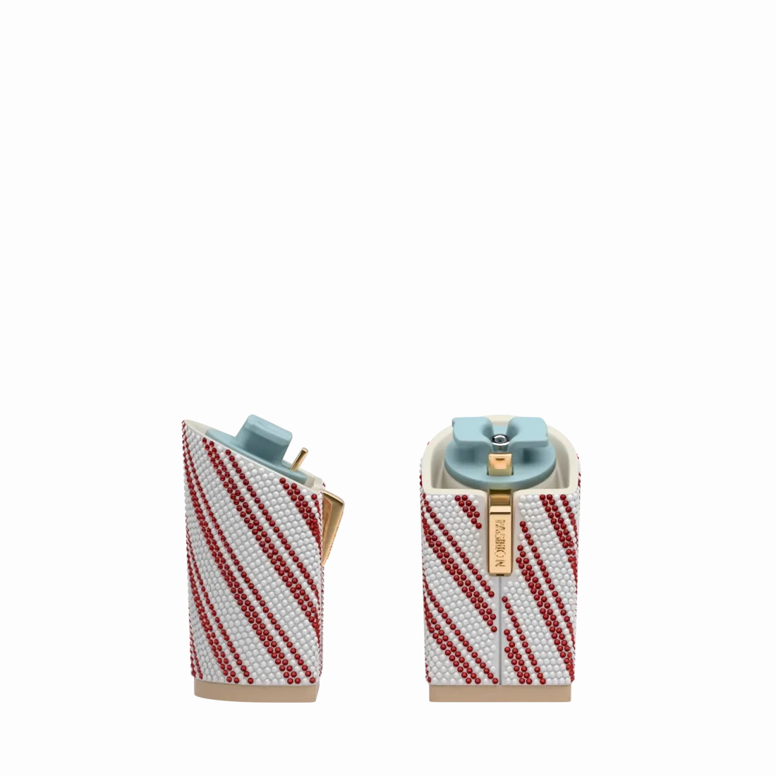 Block Heel Kit 4 Candy Cane Rhinestone
