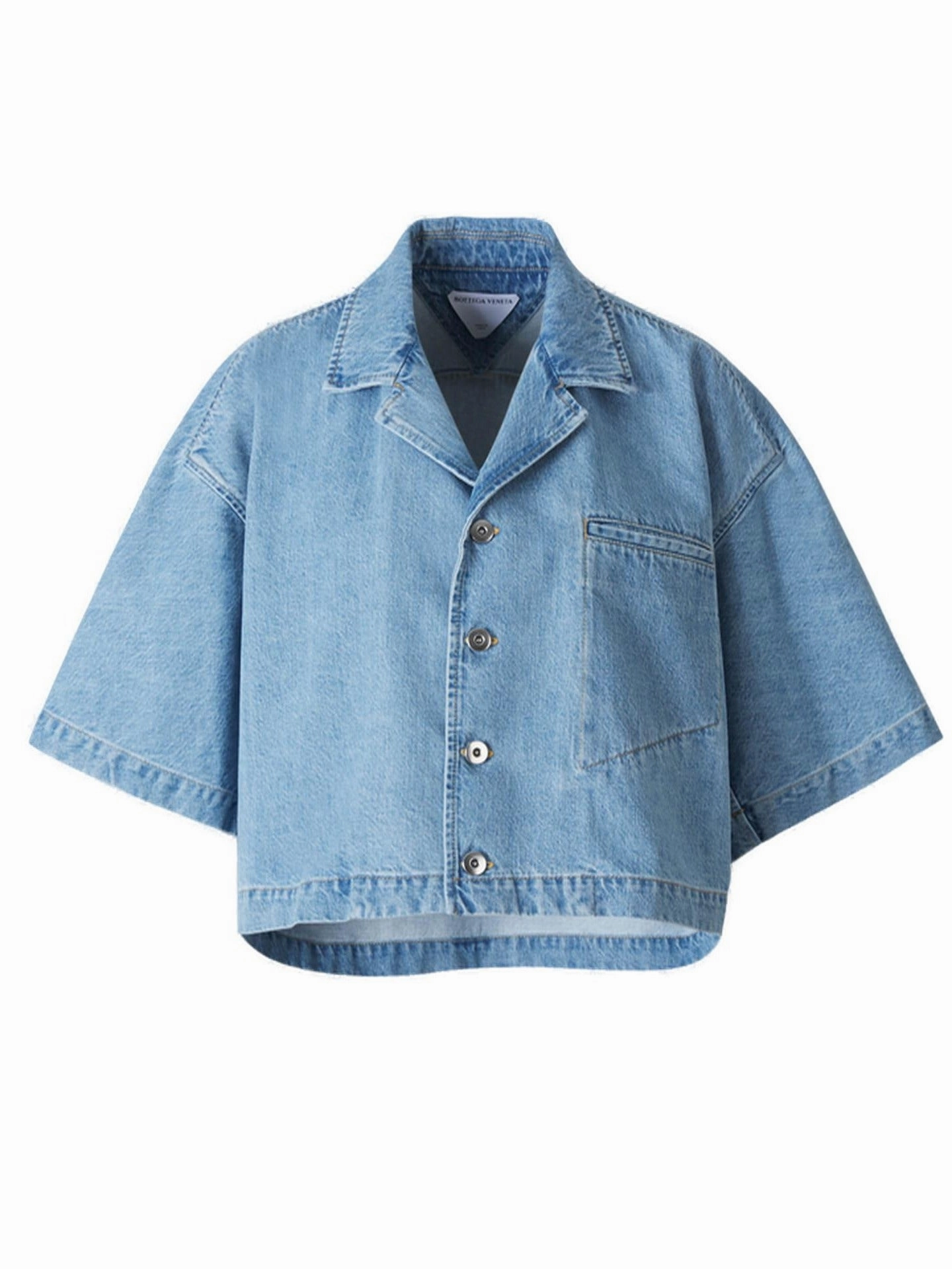 Bottega Veneta Cropped Denim Shirt