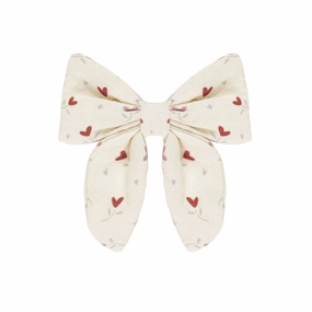 Bow Clip - Heart Ditsy