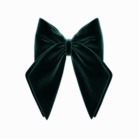 Bow Forest Velvet Clip