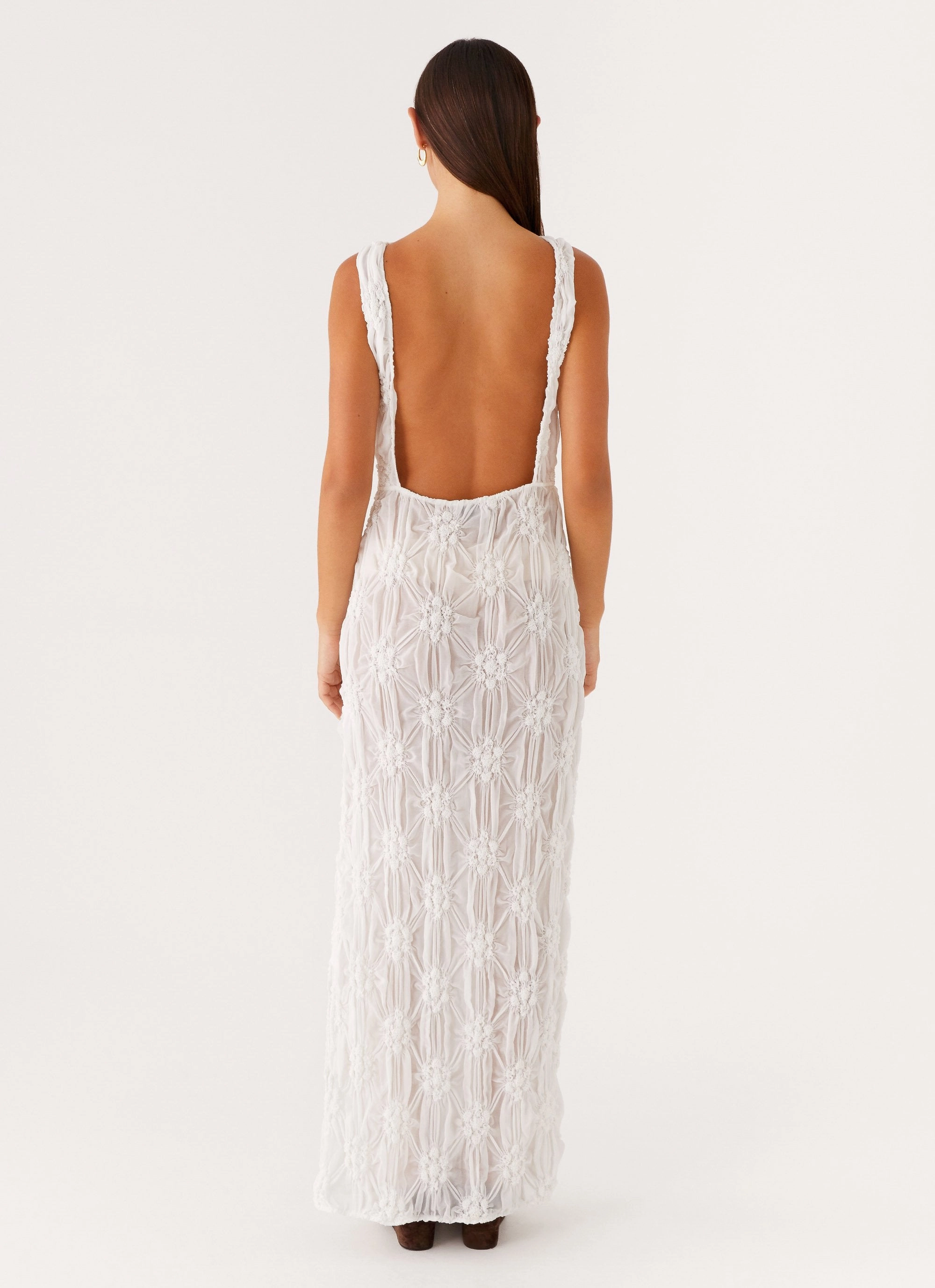 Briar Backless Maxi Dress - Ivory