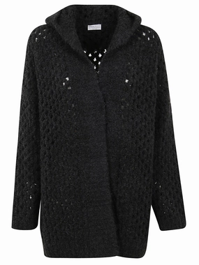 Brunello Cucinelli Chunky Knitted Hooded Cardigan