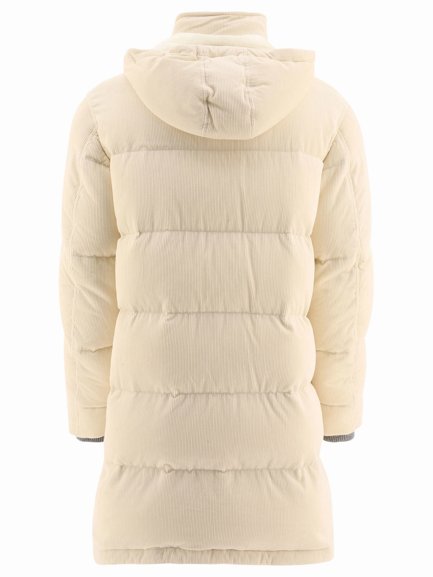 Brunello Cucinelli Zip-Up Hooded Padded Coat