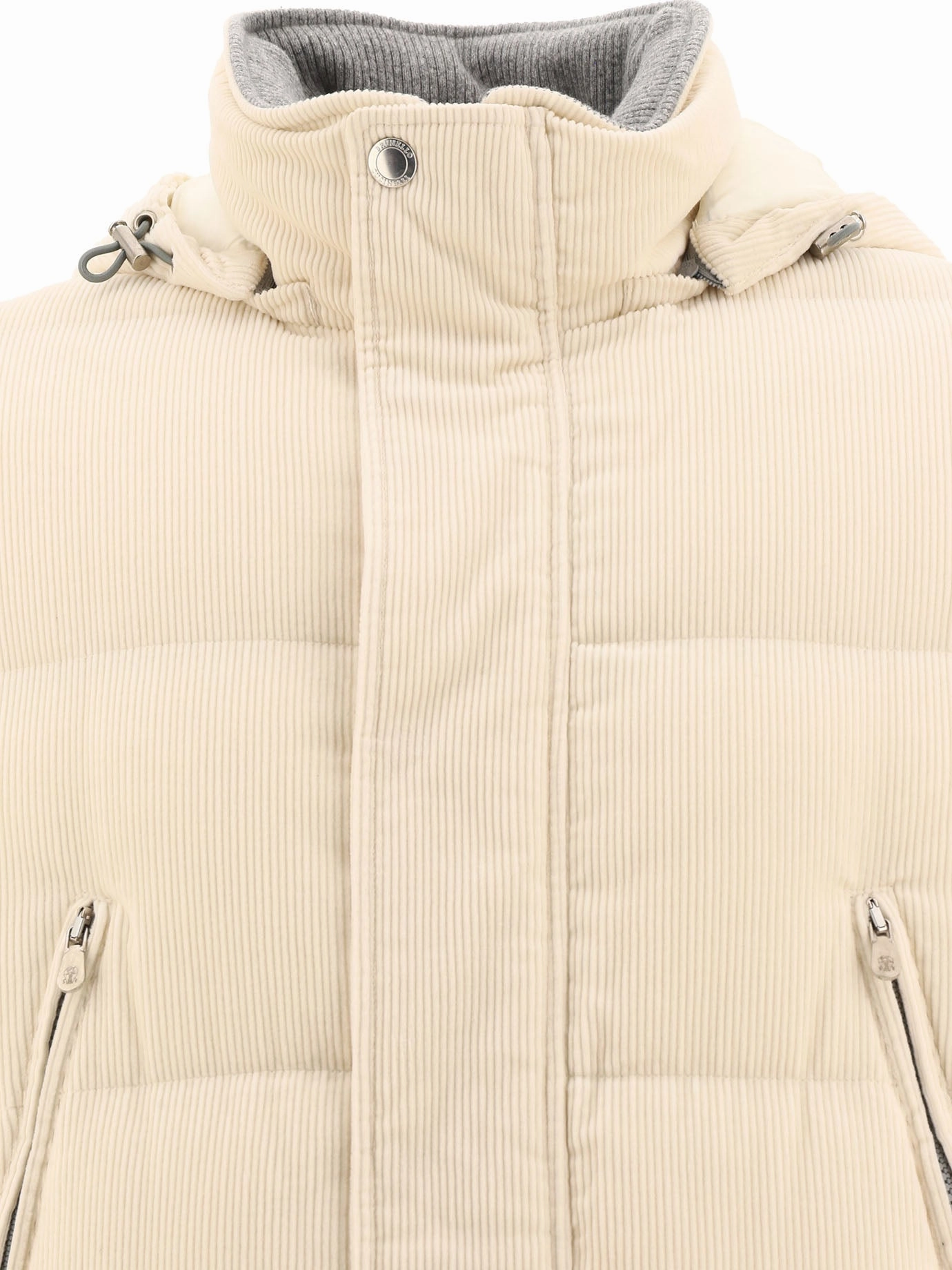 Brunello Cucinelli Zip-Up Hooded Padded Coat