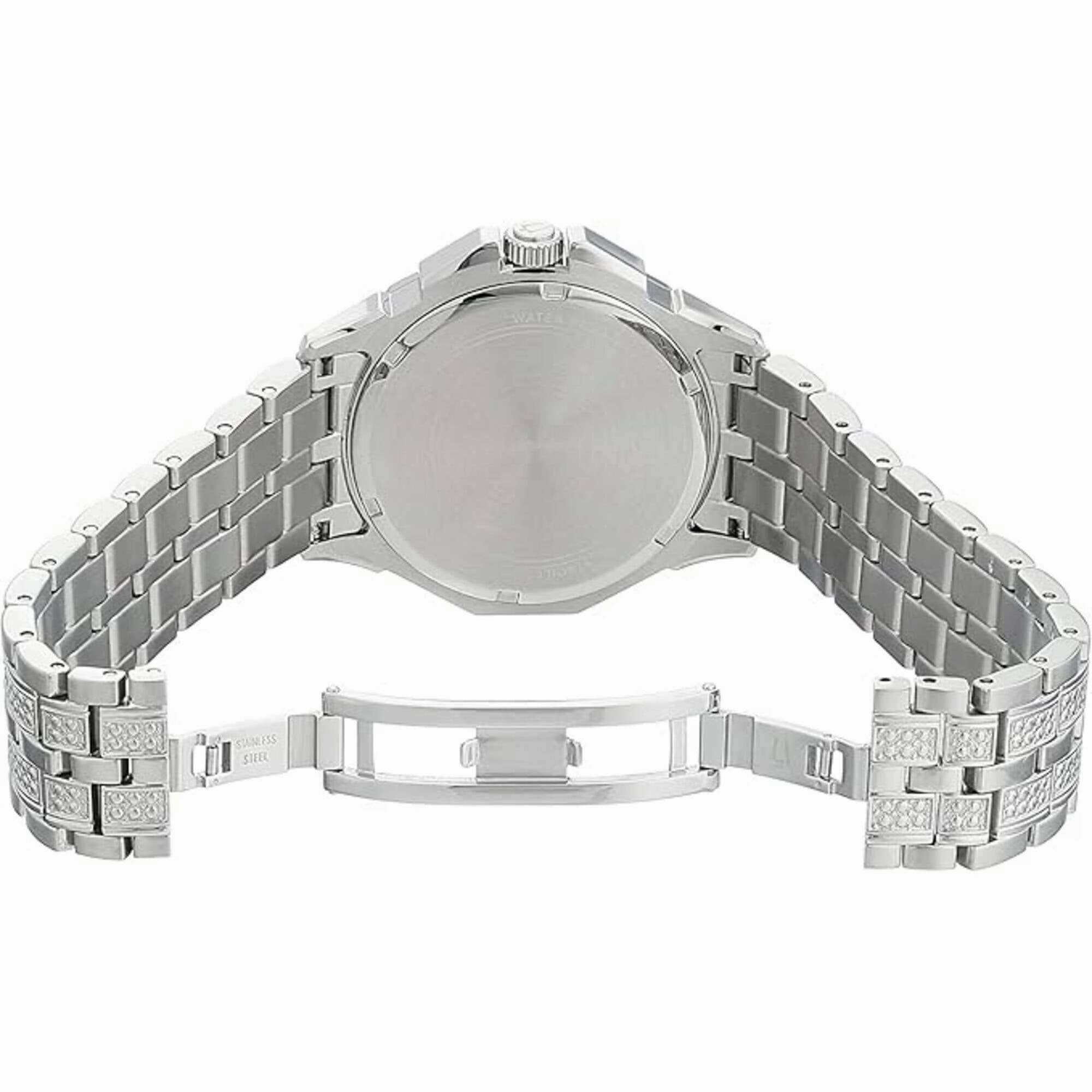 Bulova Men's Watch - Octava Quartz Silver Tone Dial Stainless Steel Bracelet | 96C134