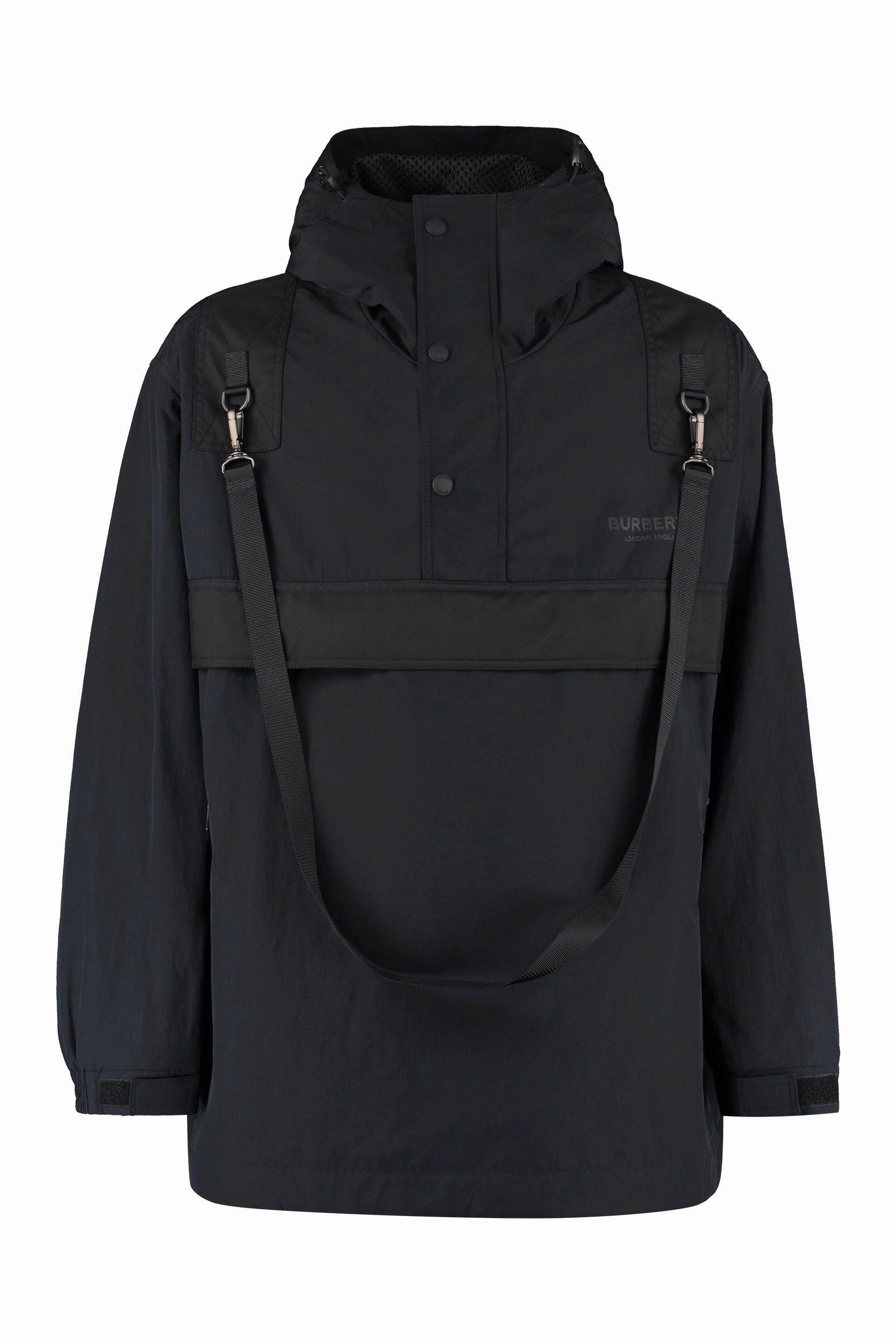 Burberry Logo Printed Hooded Jacket