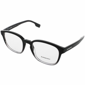 Burberry Men's Eyeglasses - Full Rim Black Plastic Square Shape Frame | 0BE2344 3955