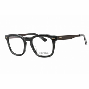 Calvin Klein Men's Eyeglasses - Full Rim Horn Blue Plastic Rectangular | CK21517 420