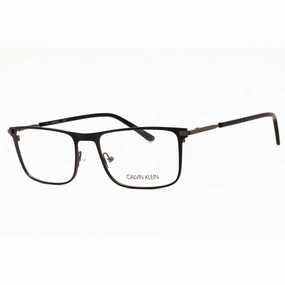 Calvin Klein Men's Eyeglasses - Matte Black Metal Rectangular Frame | CK20304 001