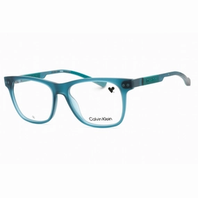Calvin Klein Men's Eyeglasses - Petrol Rectangular Frame Clear Lens | CK23521 431