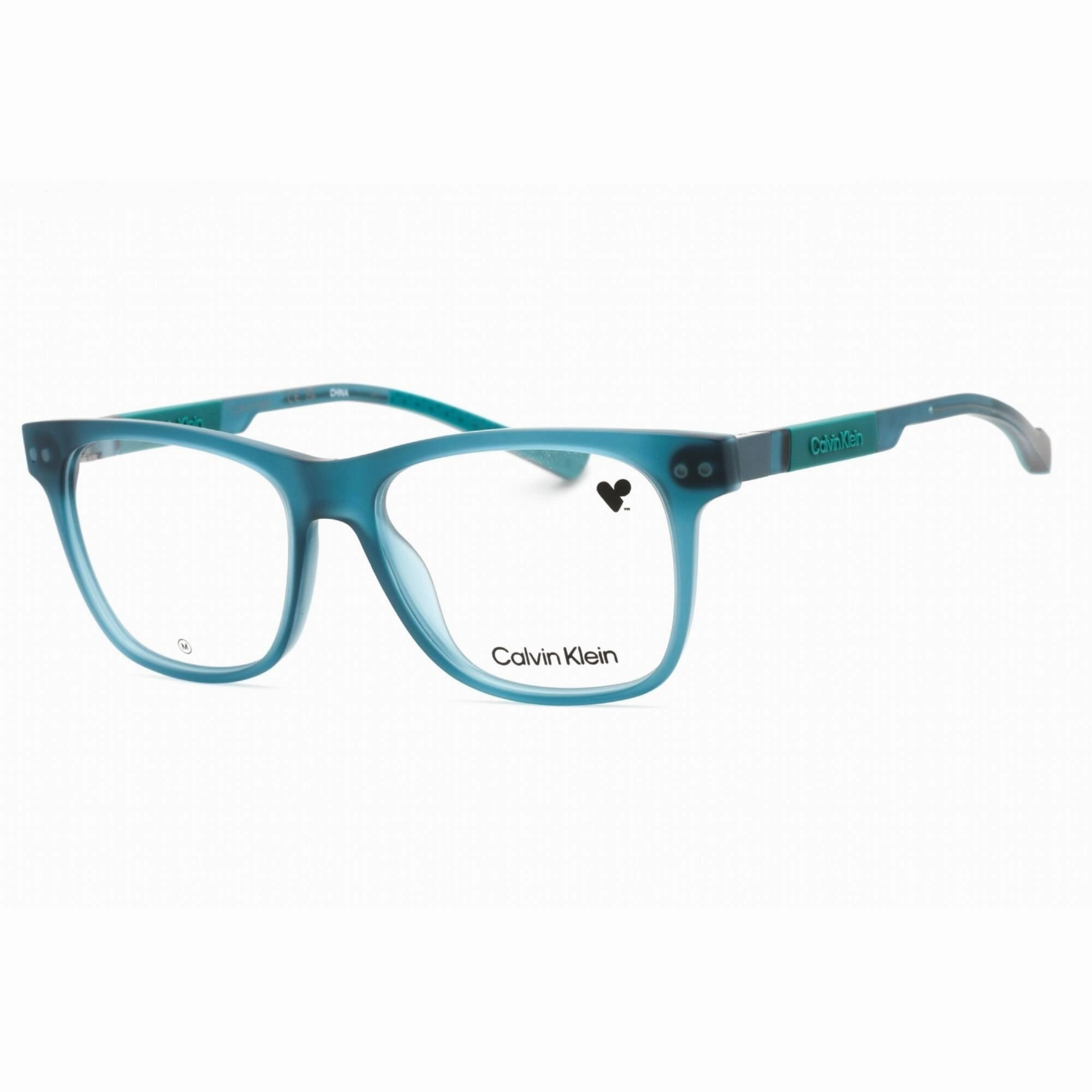 Calvin Klein Men's Eyeglasses - Petrol Rectangular Frame Clear Lens | CK23521 431