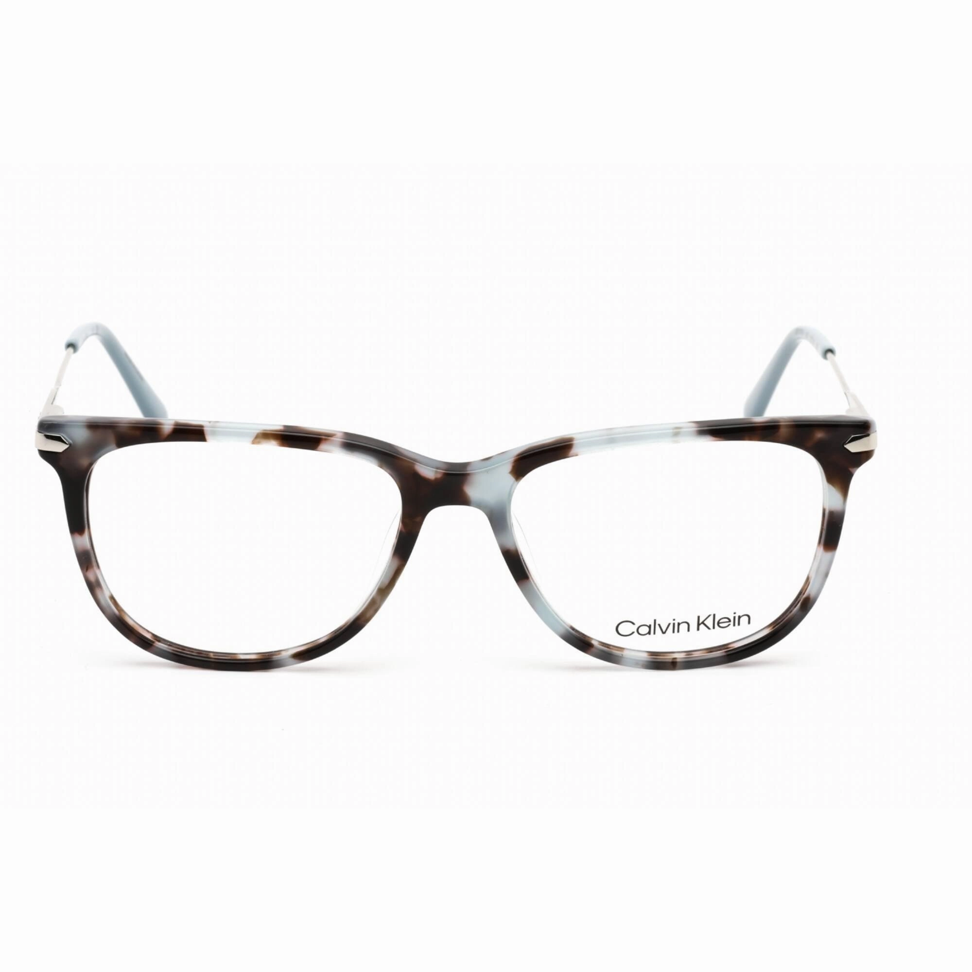 Calvin Klein Women's Eyeglasses - Full Rim Light Blue Tortoise Acetate | CK19704 453