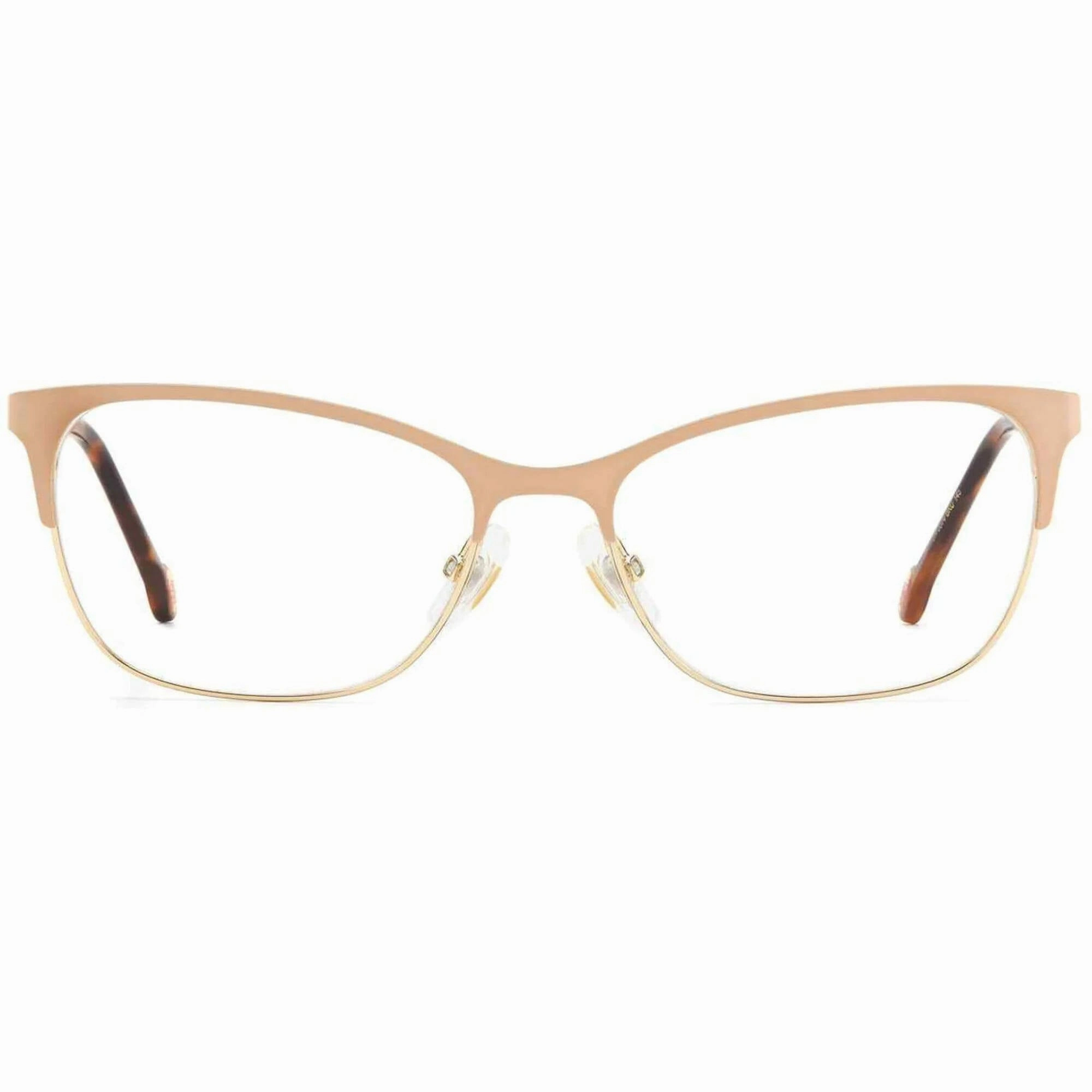 Carolina Herrera Women's Eyeglasses - Gold Nude Metal Cat Eye Frame | CH 0074 0BKU