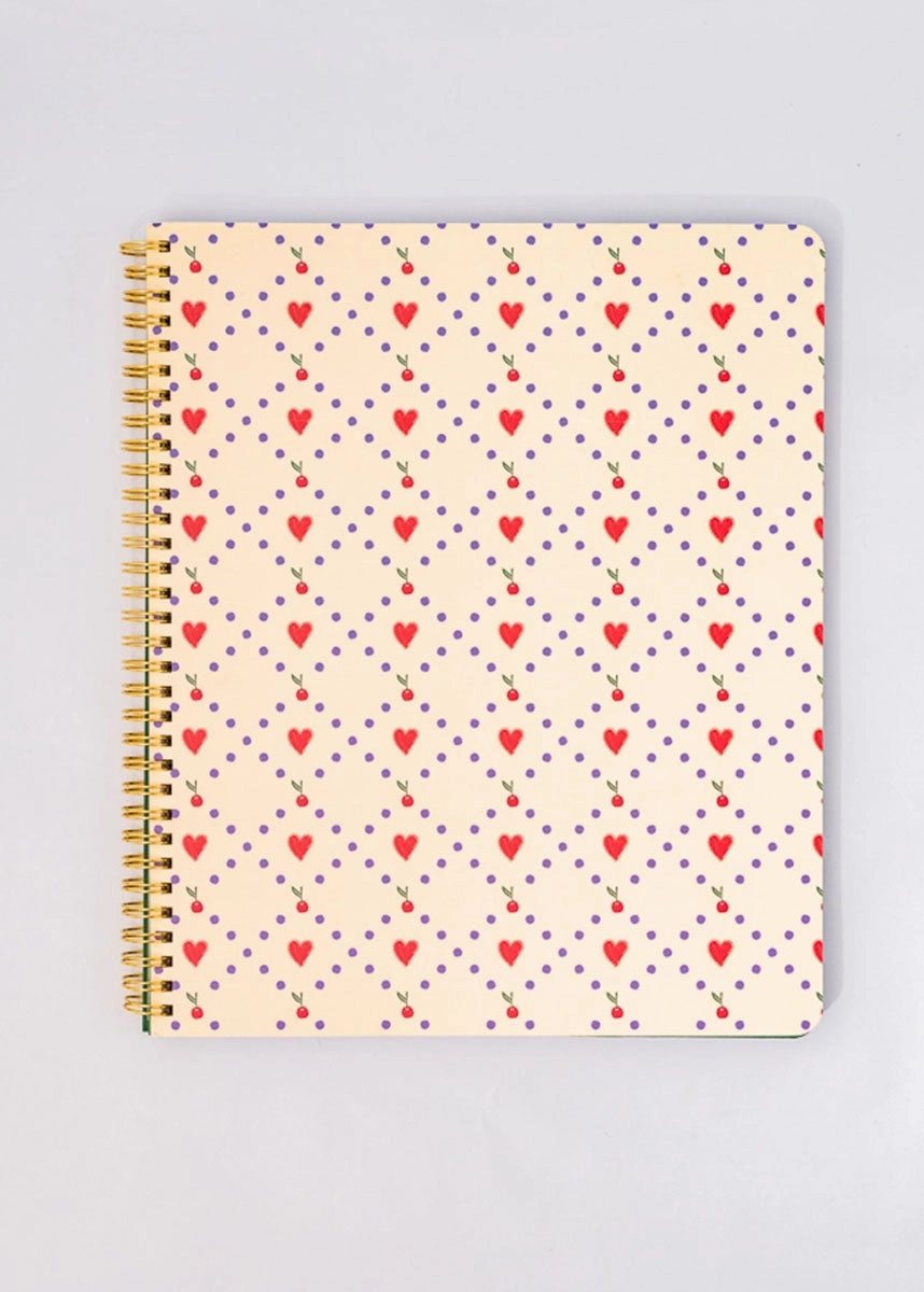 Cherry Hearts Notebook