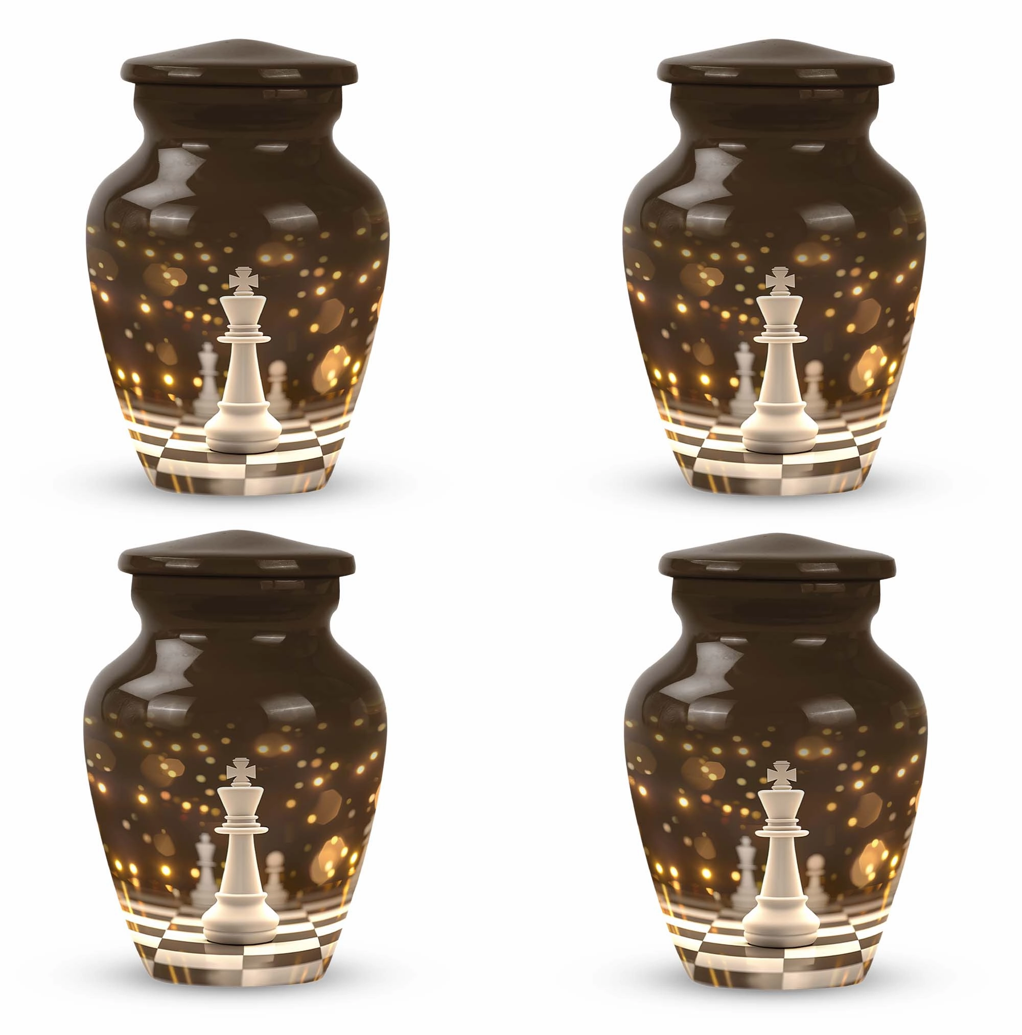 Chess Urn Memorial Urn for Ashes - Sophisticated Farewell to Men