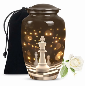 Chess Urn Memorial Urn for Ashes - Sophisticated Farewell to Men
